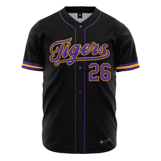 LSU - NCAA Baseball : Zac Cowan - Black Jersey-0