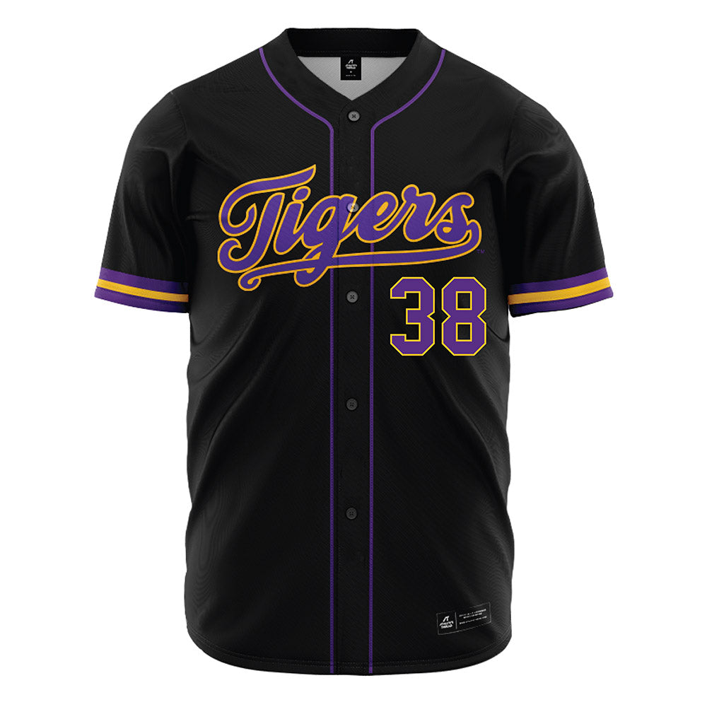 LSU - NCAA Baseball : Ethan Plog - Black Jersey-0