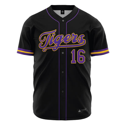 LSU - NCAA Baseball : Ethan Clauss - Black Jersey-0