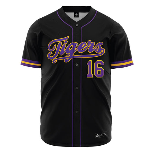 LSU - NCAA Baseball : Ethan Clauss - Black Jersey-0