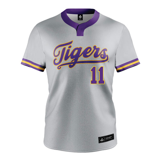 LSU - NCAA Softball : Lauryn Soeken - Grey Jersey-0