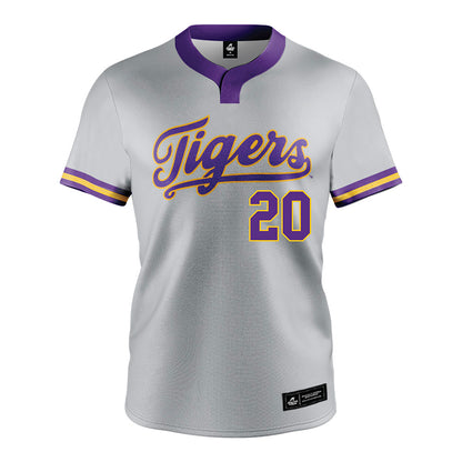 LSU - NCAA Softball : alix franklin - Grey Jersey-0