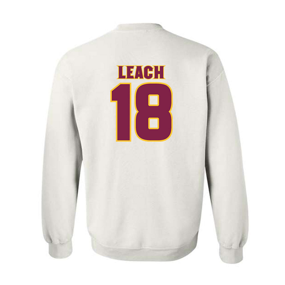 Arizona State - NCAA Baseball : Finn Leach - Replica Shersey Crewneck Sweatshirt-1