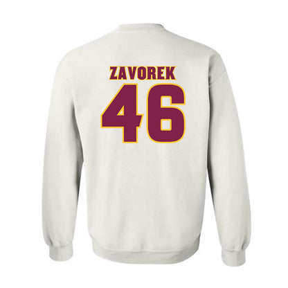 Arizona State - NCAA Baseball : Beckett Zavorek - Replica Shersey Crewneck Sweatshirt-1