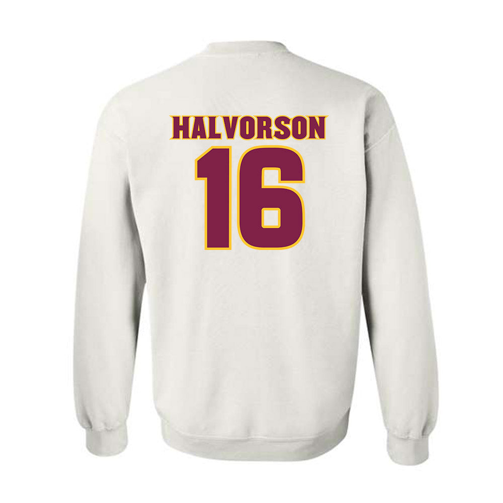 Arizona State - NCAA Baseball : Wyatt Halvorson - Replica Shersey Crewneck Sweatshirt-1