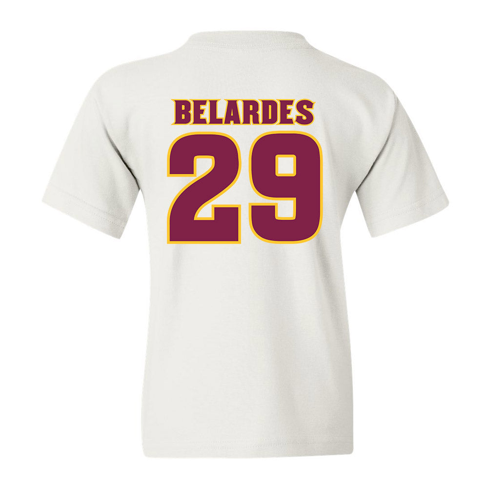 Arizona State - NCAA Baseball : Alec Belardes - Youth T-Shirt Replica Shersey