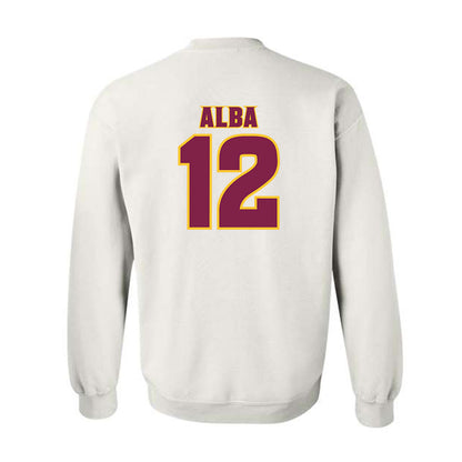 Arizona State - NCAA Baseball : Jaden Alba - Replica Shersey Crewneck Sweatshirt-1