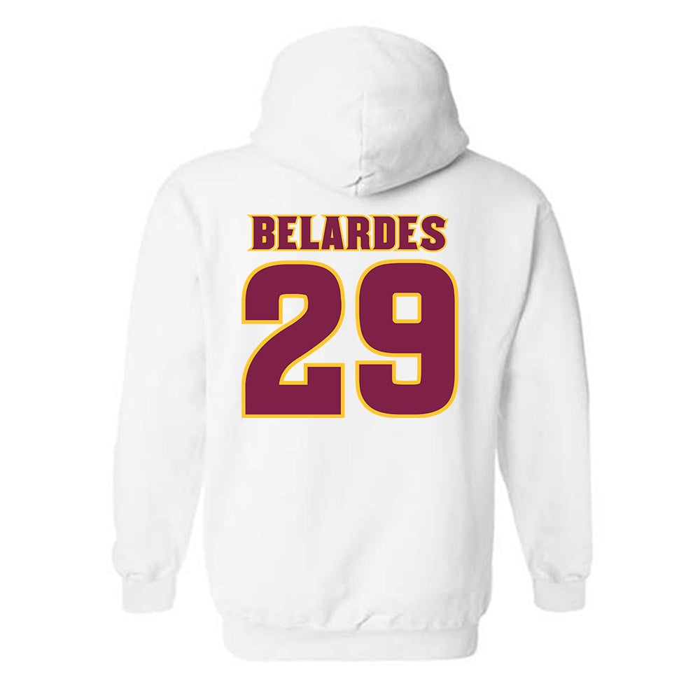 Arizona State - NCAA Baseball : Alec Belardes - Hooded Sweatshirt Replica Shersey