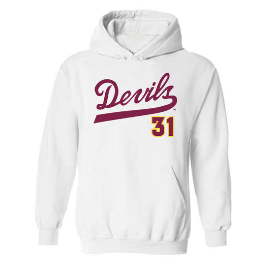 Arizona State - NCAA Baseball : Colin Linder - Replica Shersey Hooded Sweatshirt-0