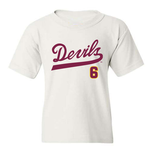 Arizona State - NCAA Baseball : Nu'u Contrades - Youth T-Shirt Replica Shersey