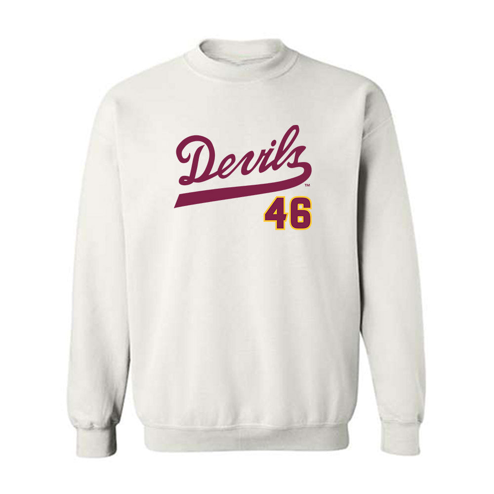 Arizona State - NCAA Baseball : Beckett Zavorek - Replica Shersey Crewneck Sweatshirt-0