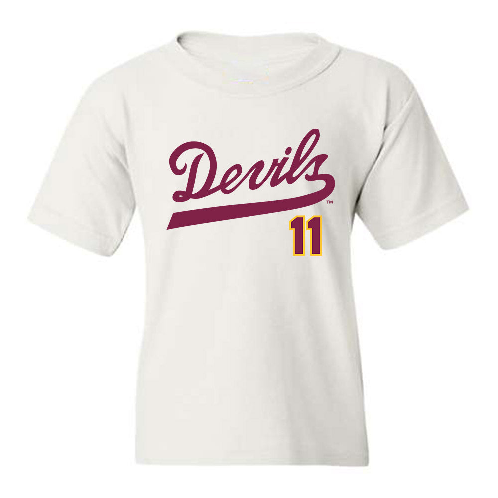 Arizona State - NCAA Baseball : Kien Vu - Youth T-Shirt Replica Shersey