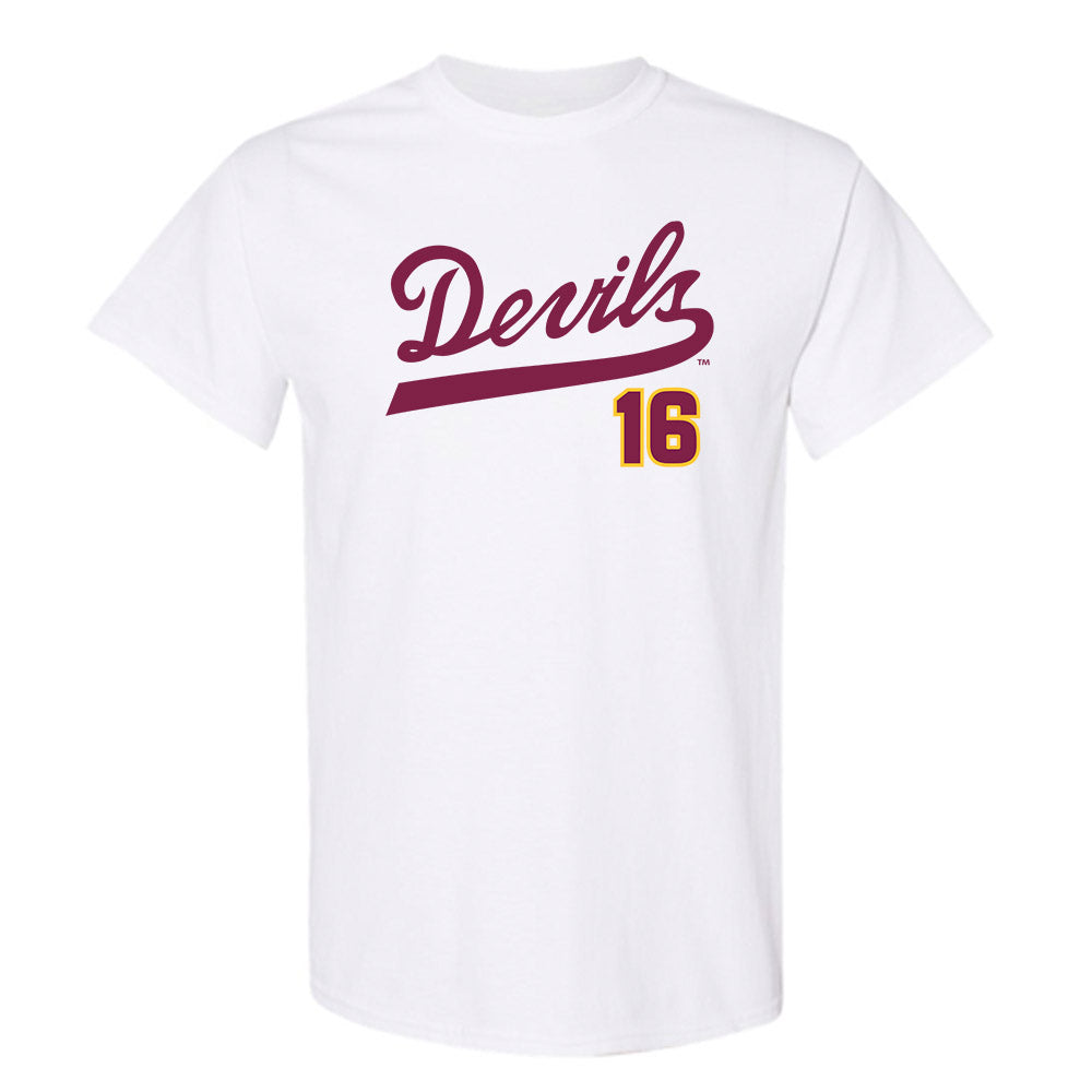 Arizona State - NCAA Baseball : Wyatt Halvorson - Replica Shersey T-Shirt-0