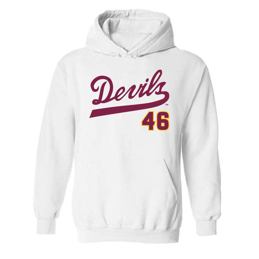 Arizona State - NCAA Baseball : Beckett Zavorek - Replica Shersey Hooded Sweatshirt-0