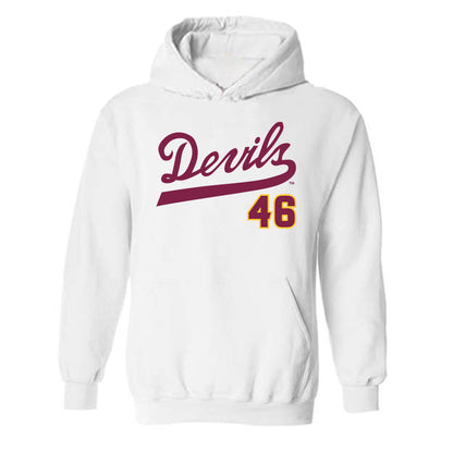 Arizona State - NCAA Baseball : Beckett Zavorek - Replica Shersey Hooded Sweatshirt-0