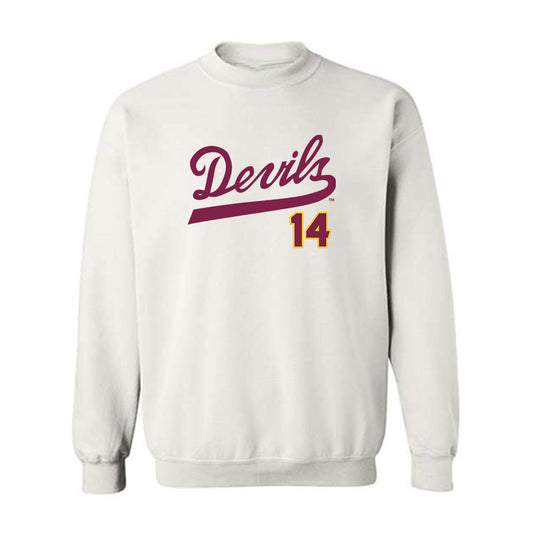 Arizona State - NCAA Baseball : Cole Carlon - Crewneck Sweatshirt Replica Shersey