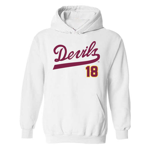 Arizona State - NCAA Baseball : Jacob Tobias - Hooded Sweatshirt Replica Shersey