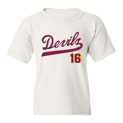 Arizona State - NCAA Baseball : Wyatt Halvorson - Replica Shersey Youth T-Shirt-0