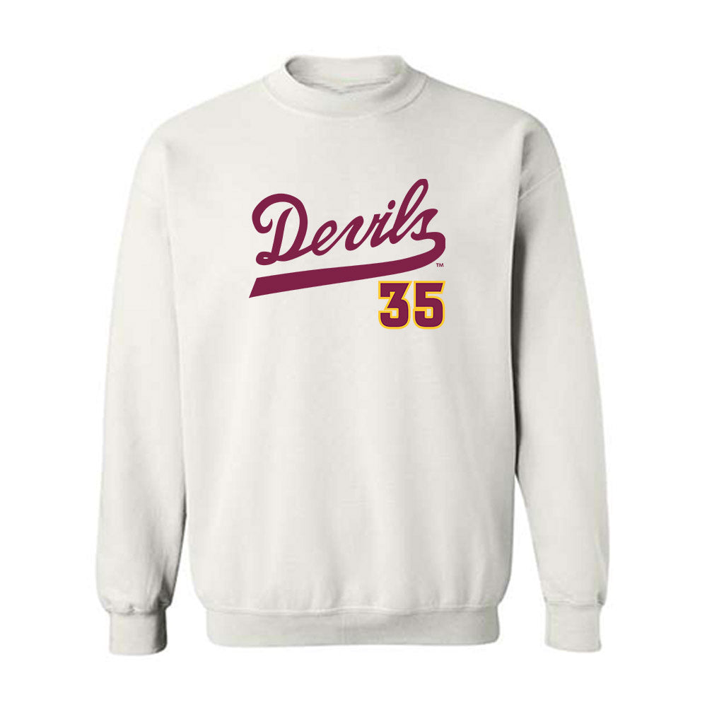 Arizona State - NCAA Baseball : Max Mousser - Replica Shersey Crewneck Sweatshirt-0