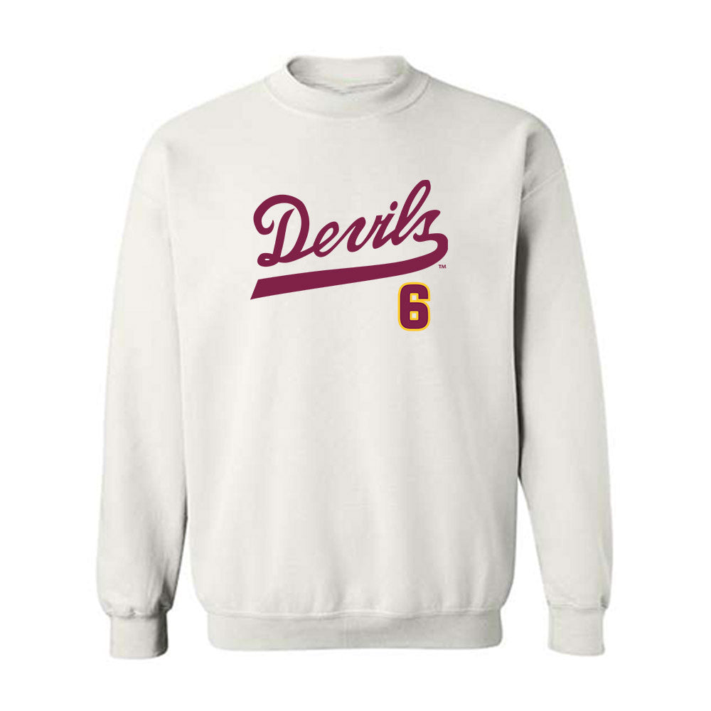 Arizona State - NCAA Baseball : Nu'u Contrades - Crewneck Sweatshirt Replica Shersey