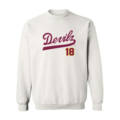 Arizona State - NCAA Baseball : Finn Leach - Replica Shersey Crewneck Sweatshirt-0