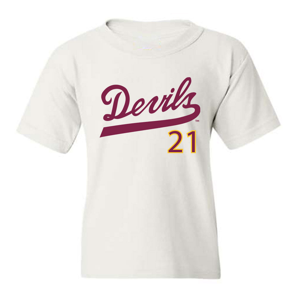 Arizona State - NCAA Baseball : Josiah Cromwick - Youth T-Shirt Replica Shersey
