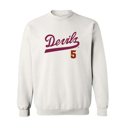 Arizona State - NCAA Baseball : Brenden Lewis - Replica Shersey Crewneck Sweatshirt-0