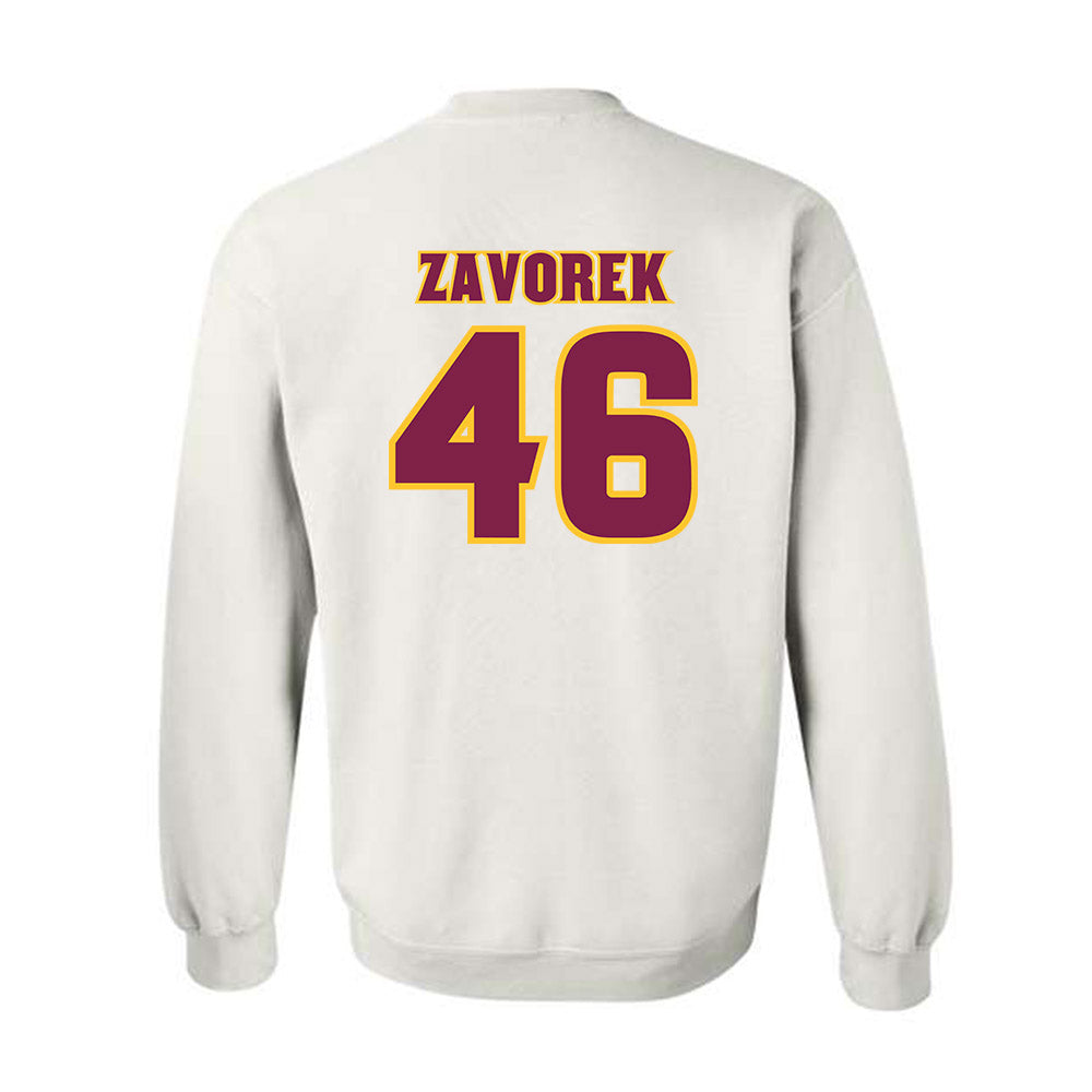 Arizona State - NCAA Baseball : Beckett Zavorek - Replica Shersey Crewneck Sweatshirt-1