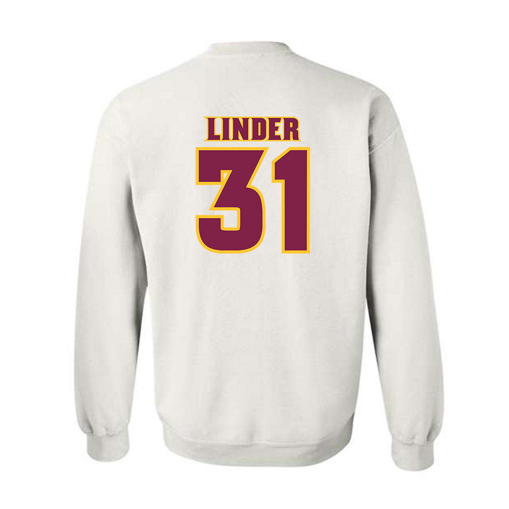 Arizona State - NCAA Baseball : Colin Linder - Replica Shersey Crewneck Sweatshirt-1