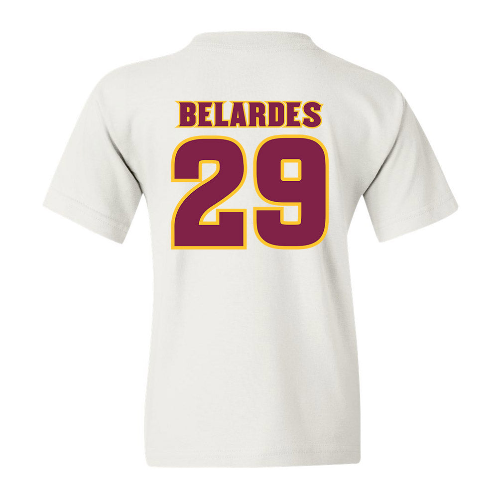 Arizona State - NCAA Baseball : Alec Belardes - Youth T-Shirt Replica Shersey