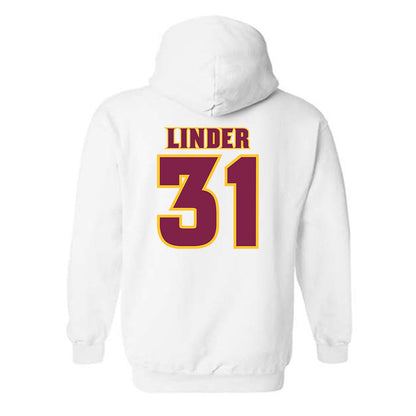 Arizona State - NCAA Baseball : Colin Linder - Replica Shersey Hooded Sweatshirt-1