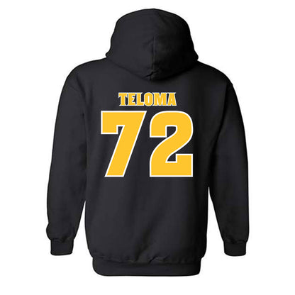 Arizona State - NCAA Football : Doughless Teloma - Replica Shersey Hooded Sweatshirt-1