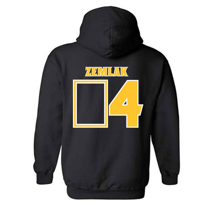Arizona State - NCAA Men's Ice Hockey : Austin Zemlak - Replica Shersey Hooded Sweatshirt-1