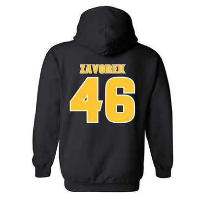Arizona State - NCAA Baseball : Beckett Zavorek - Replica Shersey Hooded Sweatshirt-1