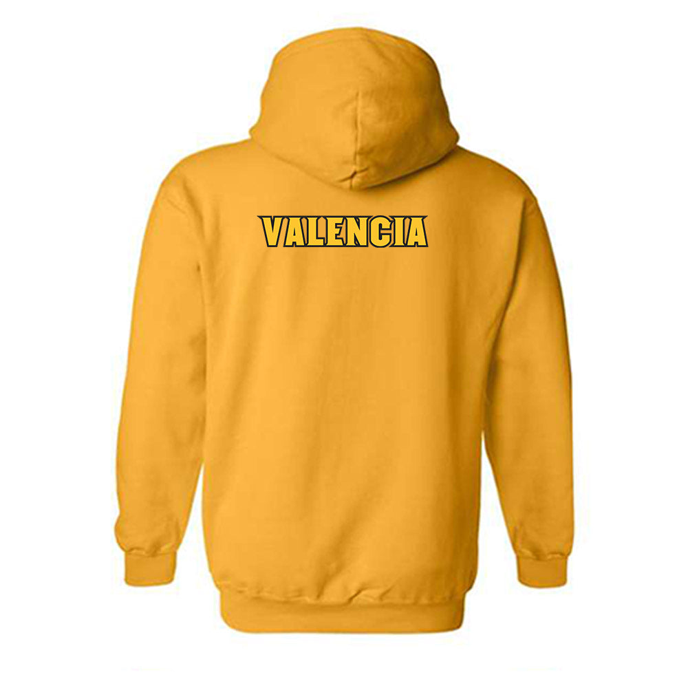 Arizona State - NCAA Wrestling : Cael Valencia - Replica Shersey Hooded Sweatshirt