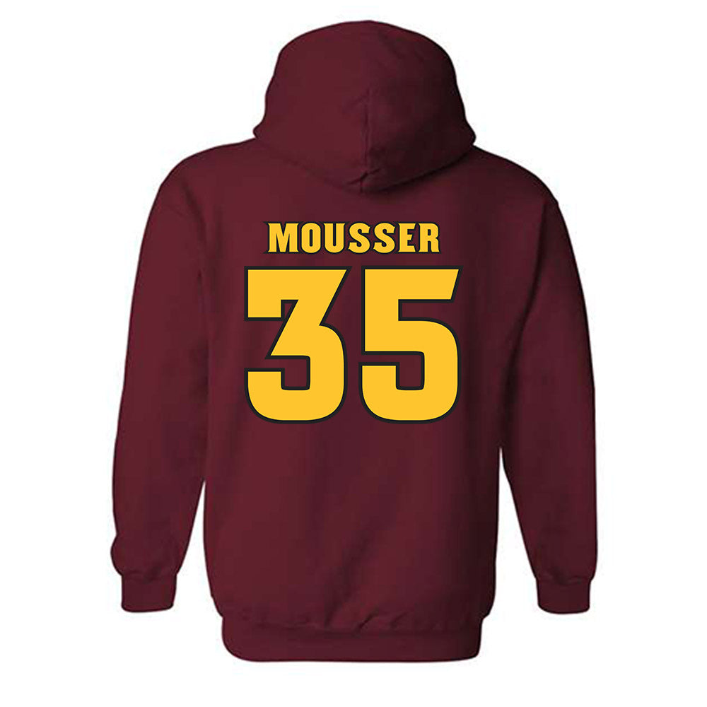 Arizona State - NCAA Baseball : Max Mousser - Replica Shersey Hooded Sweatshirt-1