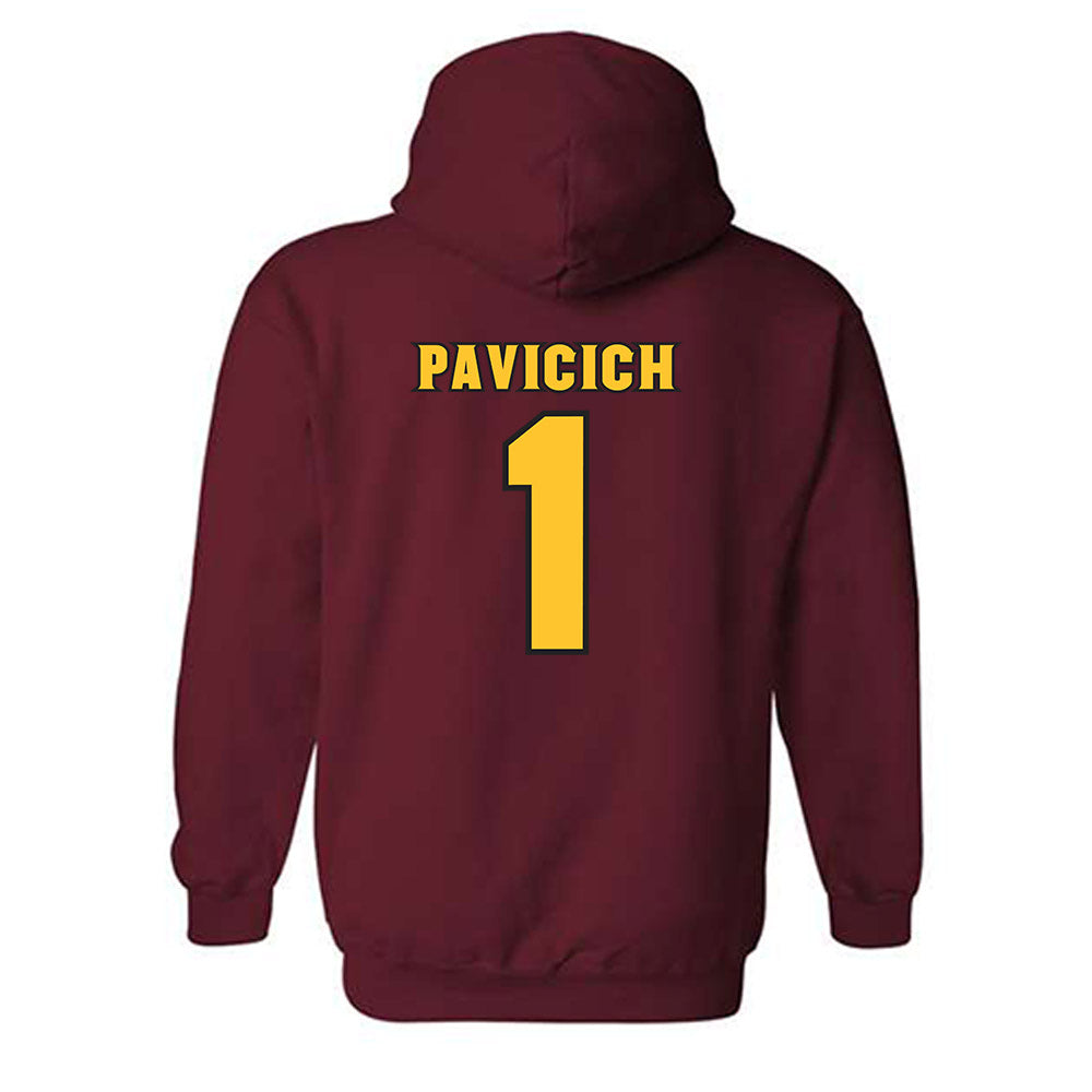 Arizona State - NCAA Men's Ice Hockey : Luke Pavicich - Replica Shersey Hooded Sweatshirt