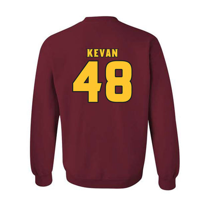Arizona State - NCAA Men's Ice Hockey : Ben Kevan - Replica Shersey Crewneck Sweatshirt-1