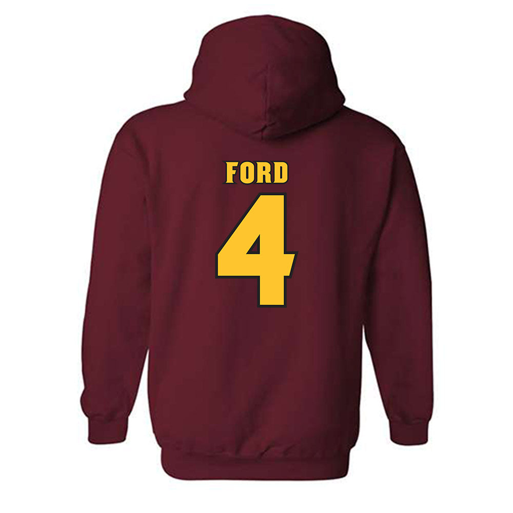 Arizona State - NCAA Men's Basketball : Bryce Ford - Replica Shersey Hooded Sweatshirt-1