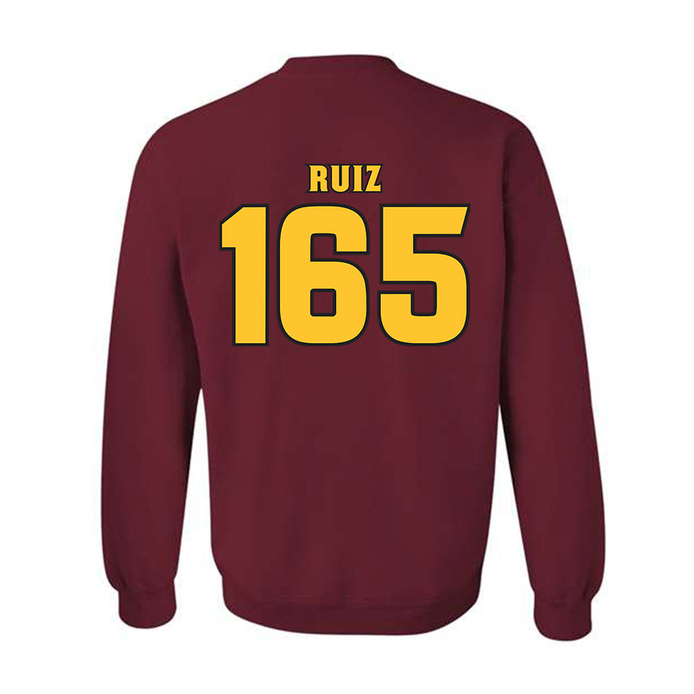 Arizona State - NCAA Wrestling : Nicco Ruiz - Replica Shersey Crewneck Sweatshirt-1