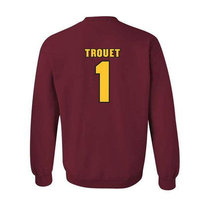 Arizona State - NCAA Men's Basketball : Santiago Trouet - Replica Shersey Crewneck Sweatshirt-1