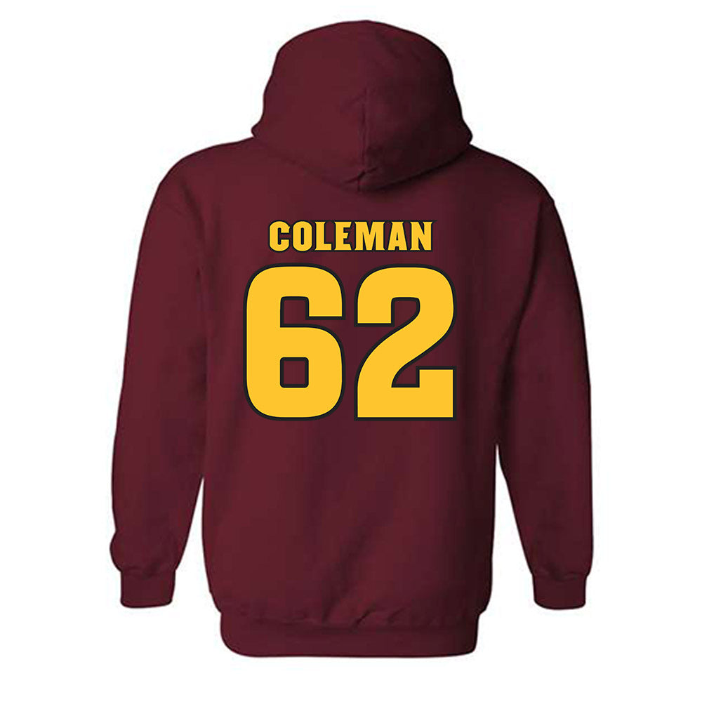 Arizona State - NCAA Football : Ben Coleman - Replica Shersey Hooded Sweatshirt