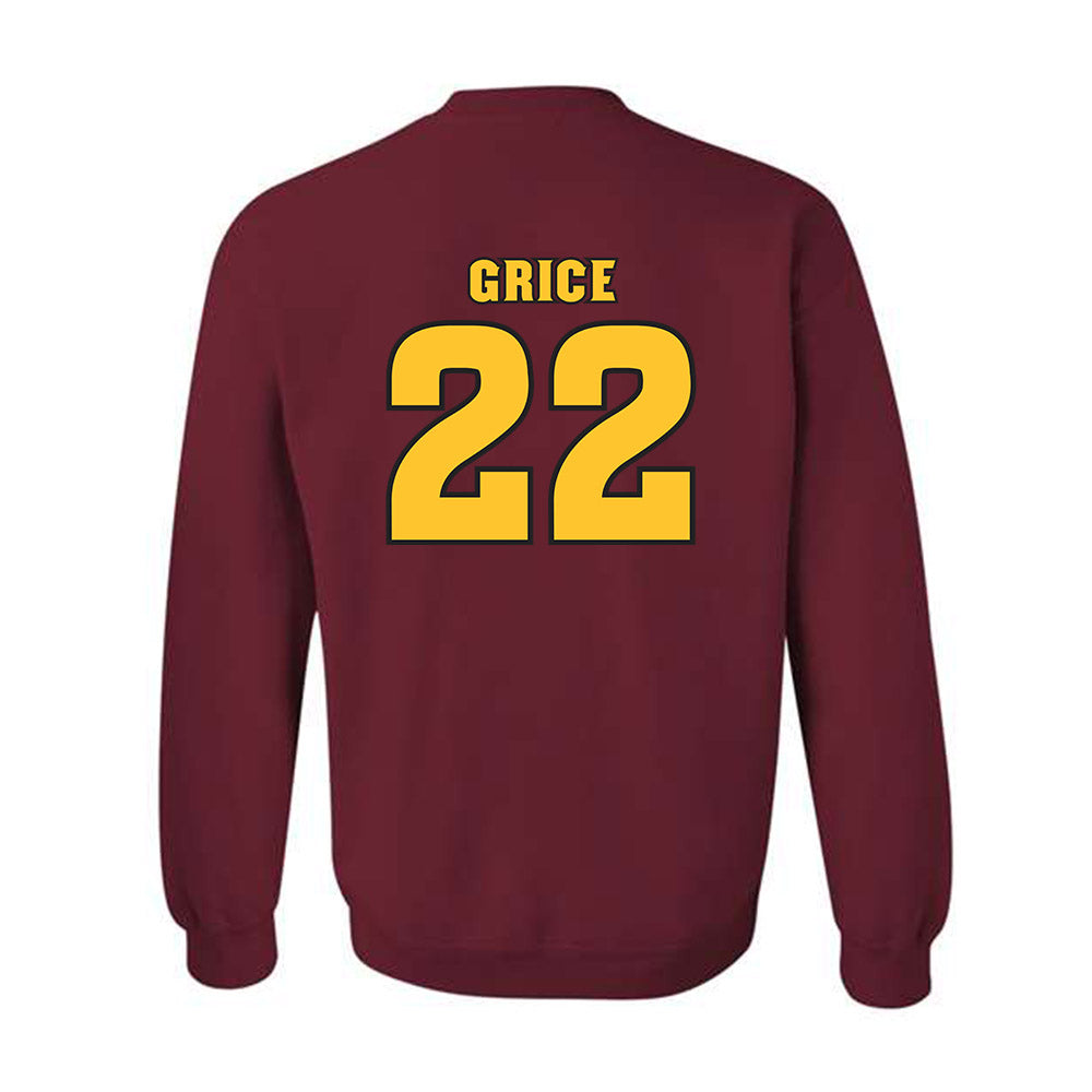 Arizona State - NCAA Women's Basketball : Timya Grice - Replica Shersey Crewneck Sweatshirt-1
