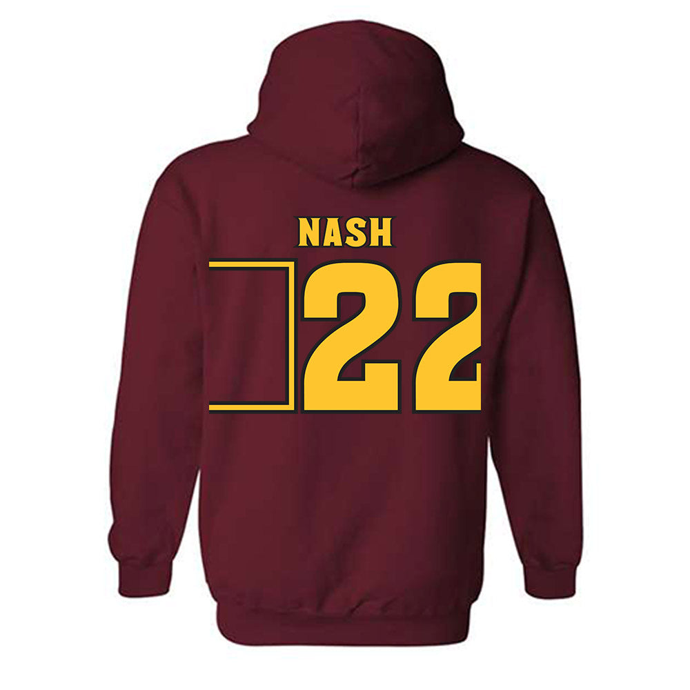 Arizona State - NCAA Men's Ice Hockey : Ty Nash - Replica Shersey Hooded Sweatshirt-1