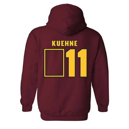 Arizona State - NCAA Men's Ice Hockey : Lincoln Kuehne - Replica Shersey Hooded Sweatshirt-1