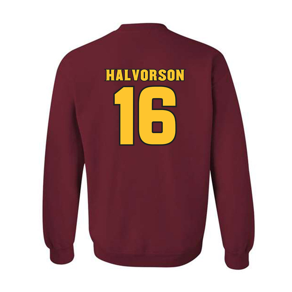 Arizona State - NCAA Baseball : Wyatt Halvorson - Replica Shersey Crewneck Sweatshirt-1