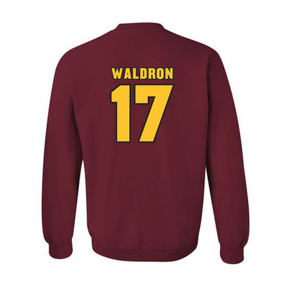 Arizona State - NCAA Men's Ice Hockey : John Waldron - Replica Shersey Crewneck Sweatshirt-1