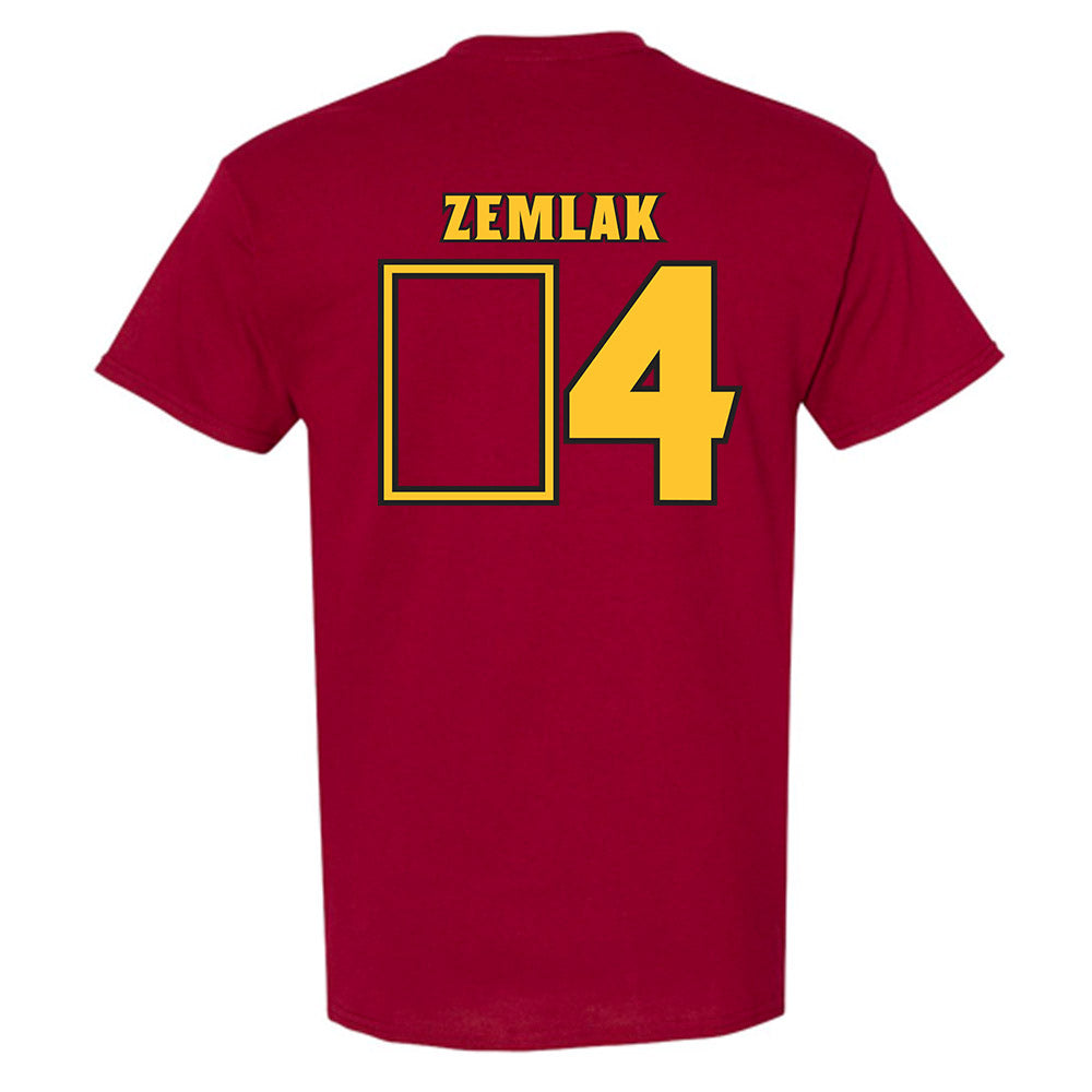 Arizona State - NCAA Men's Ice Hockey : Austin Zemlak - Replica Shersey T-Shirt-1