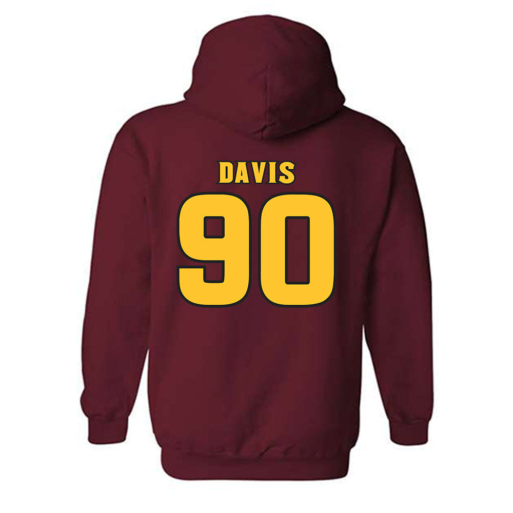 Arizona State - NCAA Football : Cade Davis - Replica Shersey Hooded Sweatshirt-1