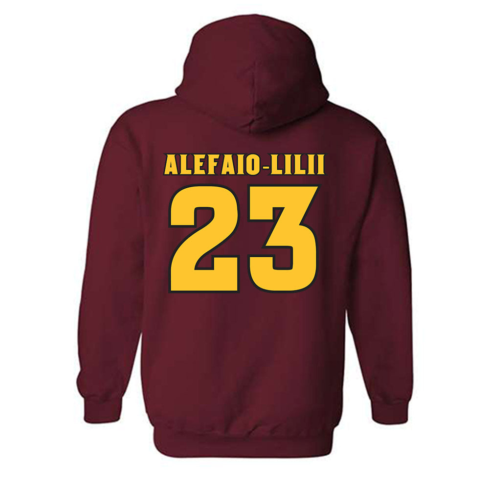 Arizona State - NCAA Football : Benjamin Alefaio-Lilii - Replica Shersey Hooded Sweatshirt-1